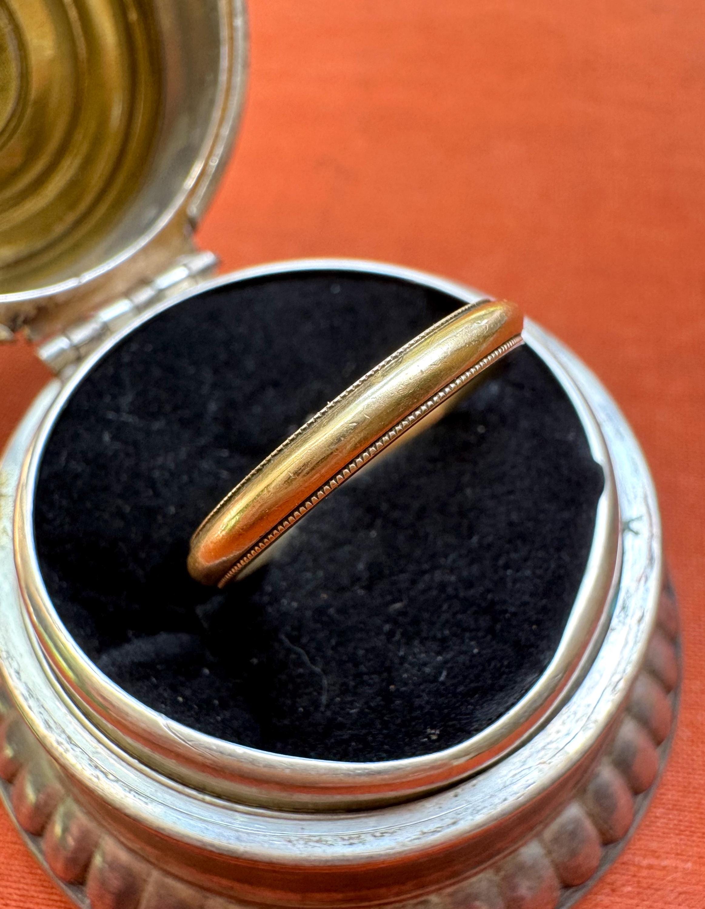 Sz 5.75 ~ Vintage 14K Yellow Gold Ring Band - Etsy