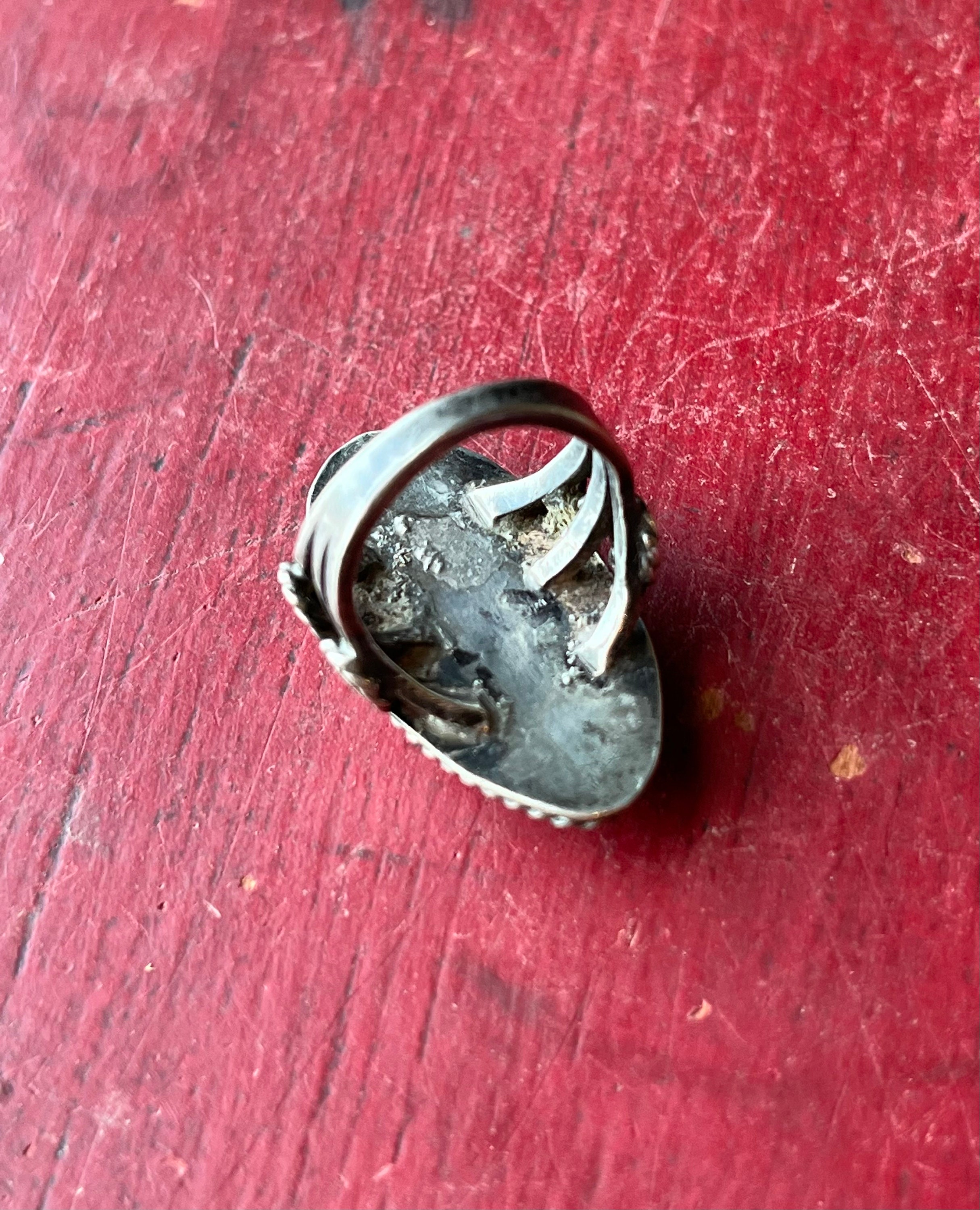 Sz 5 ~ Vintage Southwestern Native American Sterling Silver