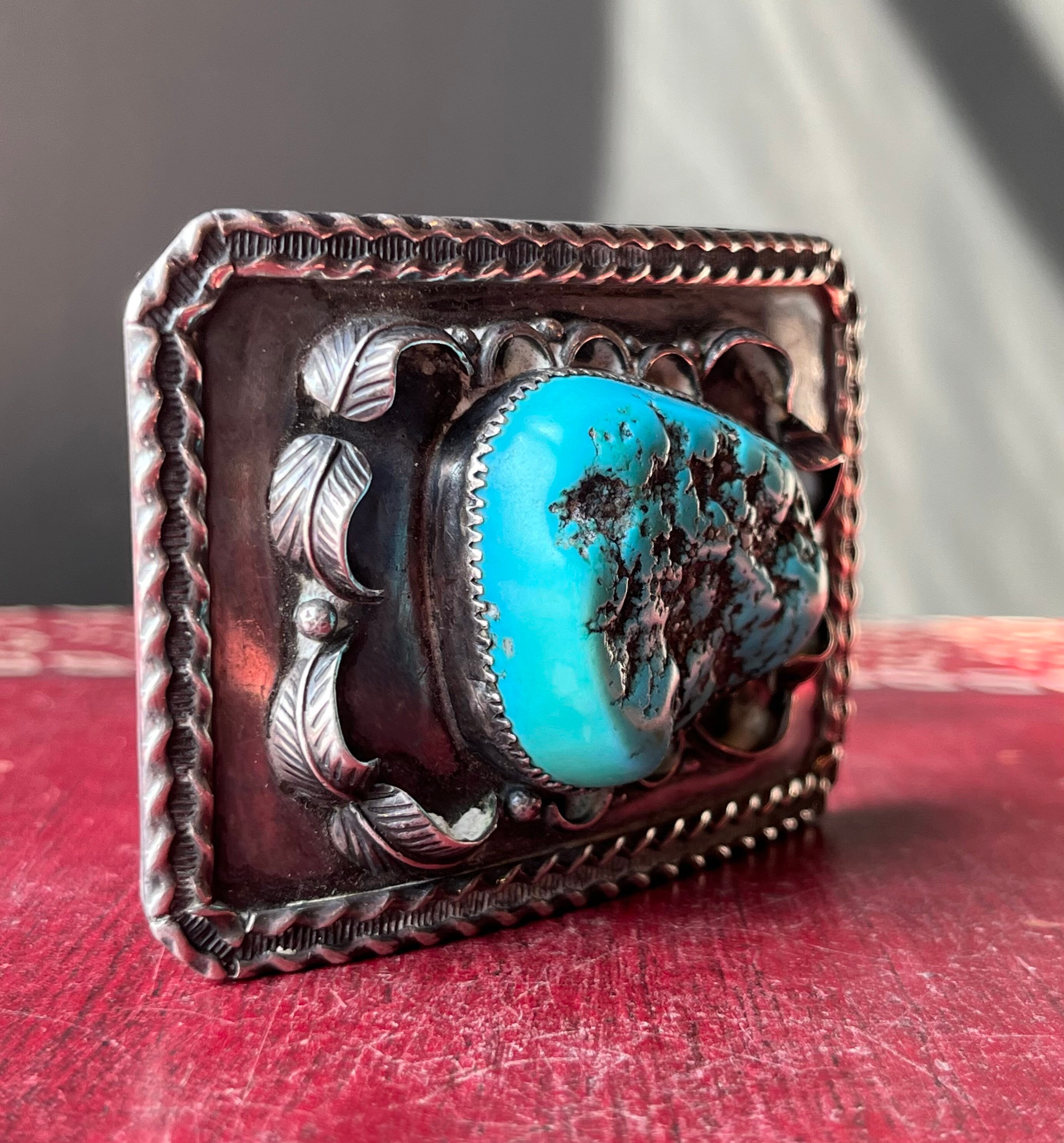 Vintage Southwestern Native American Navajo Sterling Silver  display picture 3