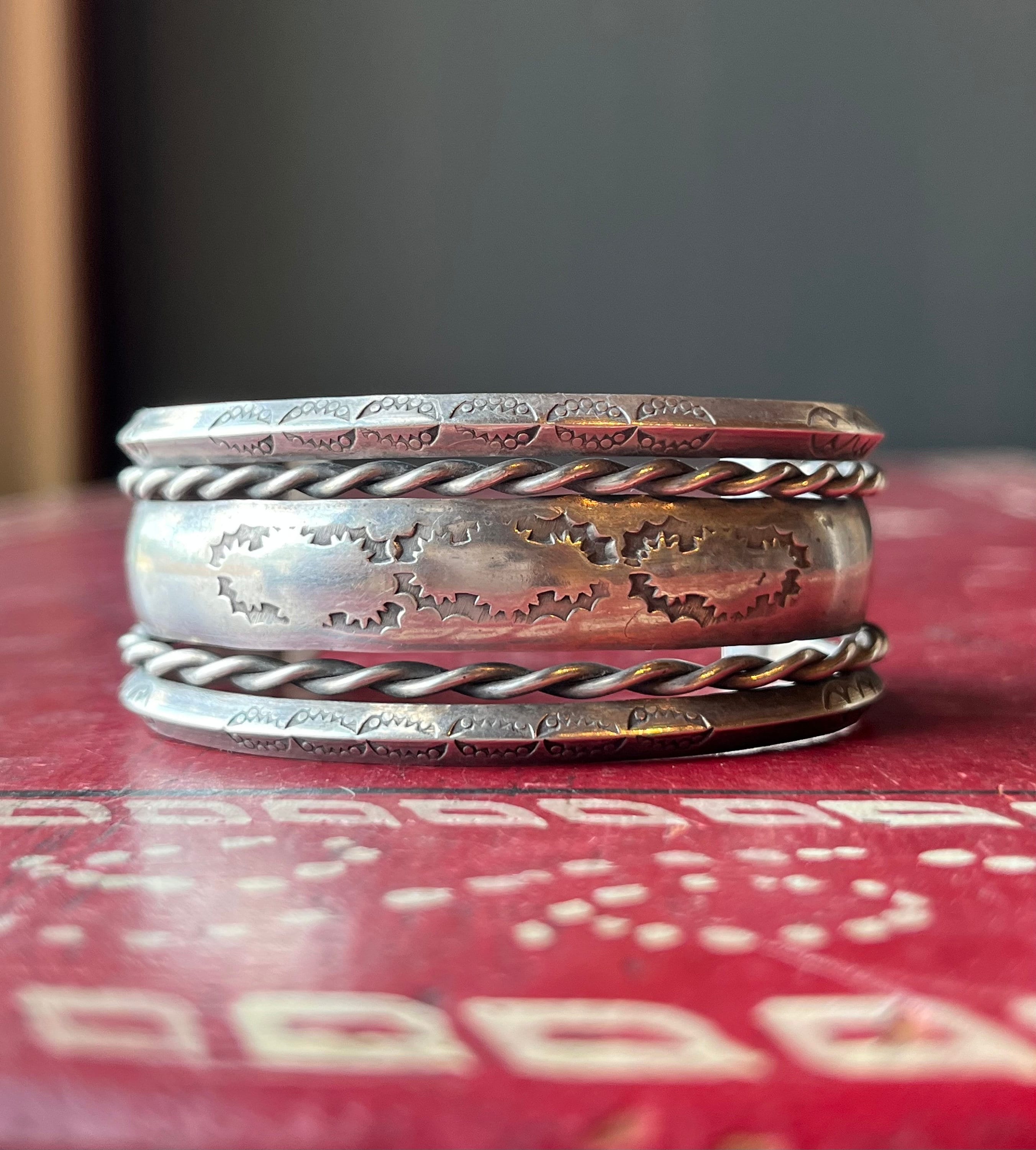 1970s ナバホ バングル ブレスレット トライバル sterling