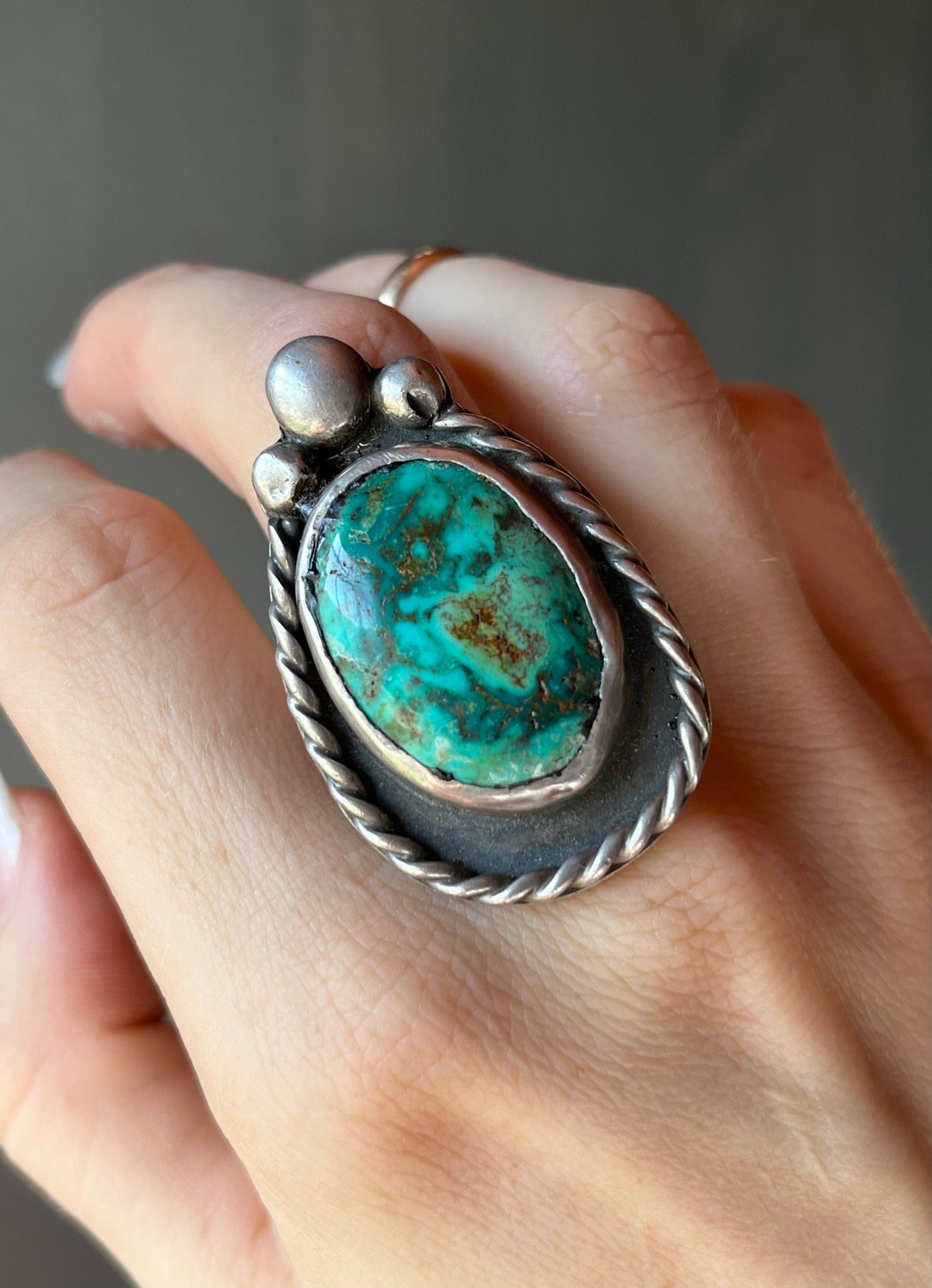 アクセサリー Navajo Vintage Turquoise Ring STERLING il_1080xN.4485952899_kysl.jpg