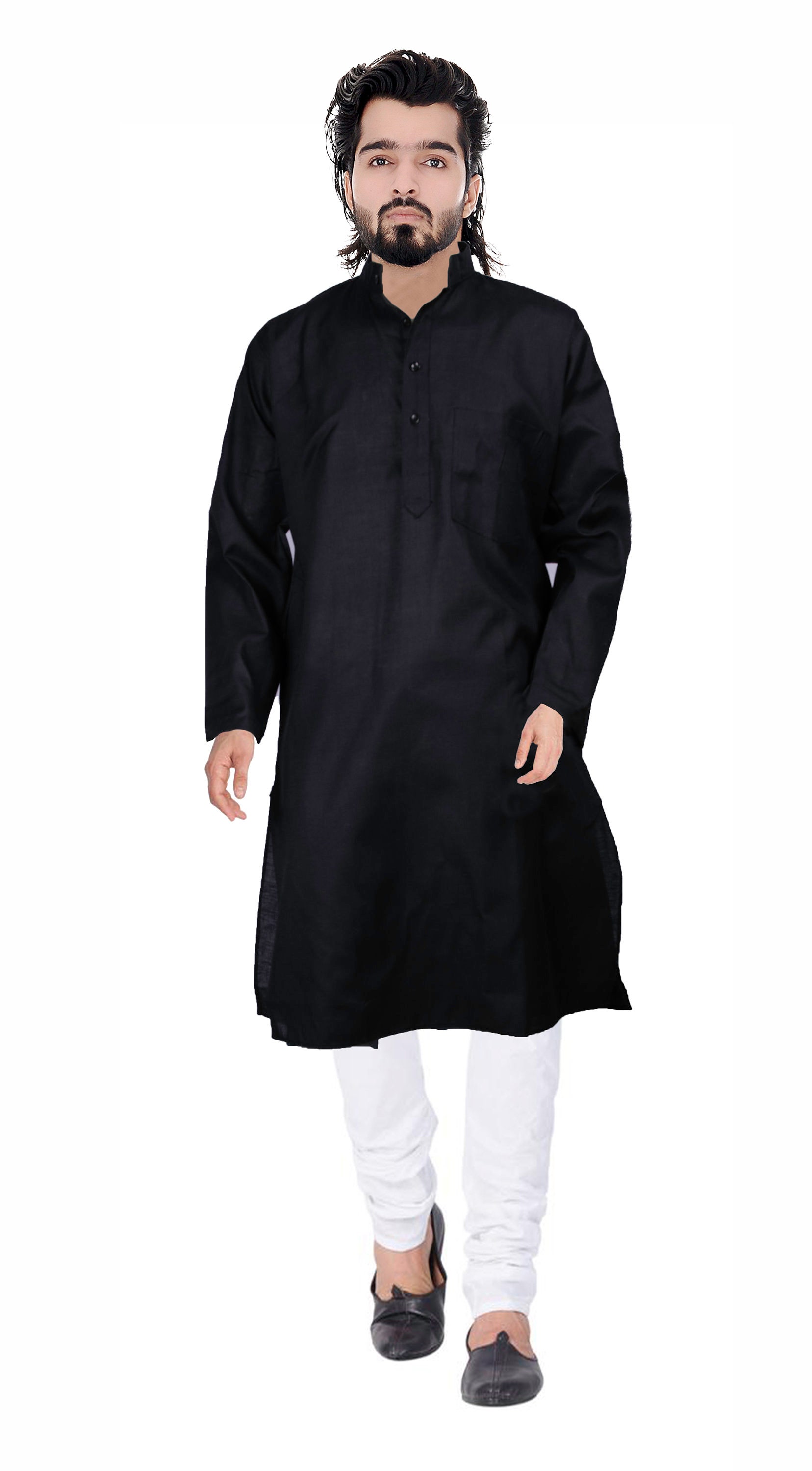 Dress Indian 100Cotton Casual Men's Shirt Long Kurta Etsy