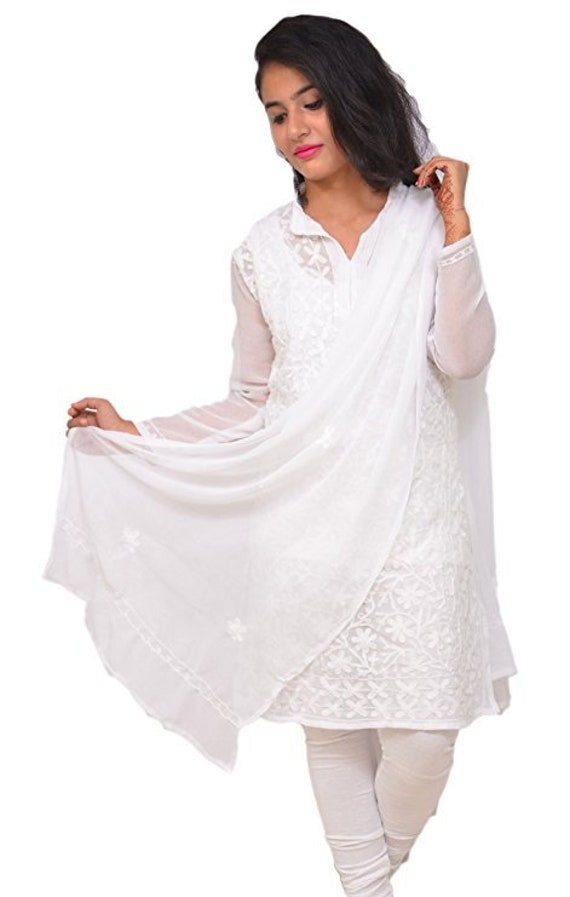 white dress kurti