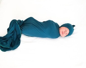 teal swaddle