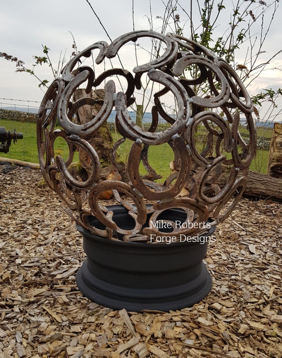 Horseshoe Fire Pit Etsy