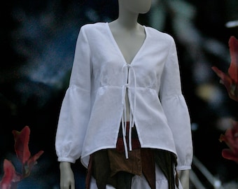 Linen Blouse, XS,S, M, L, PDF Sewing Pattern