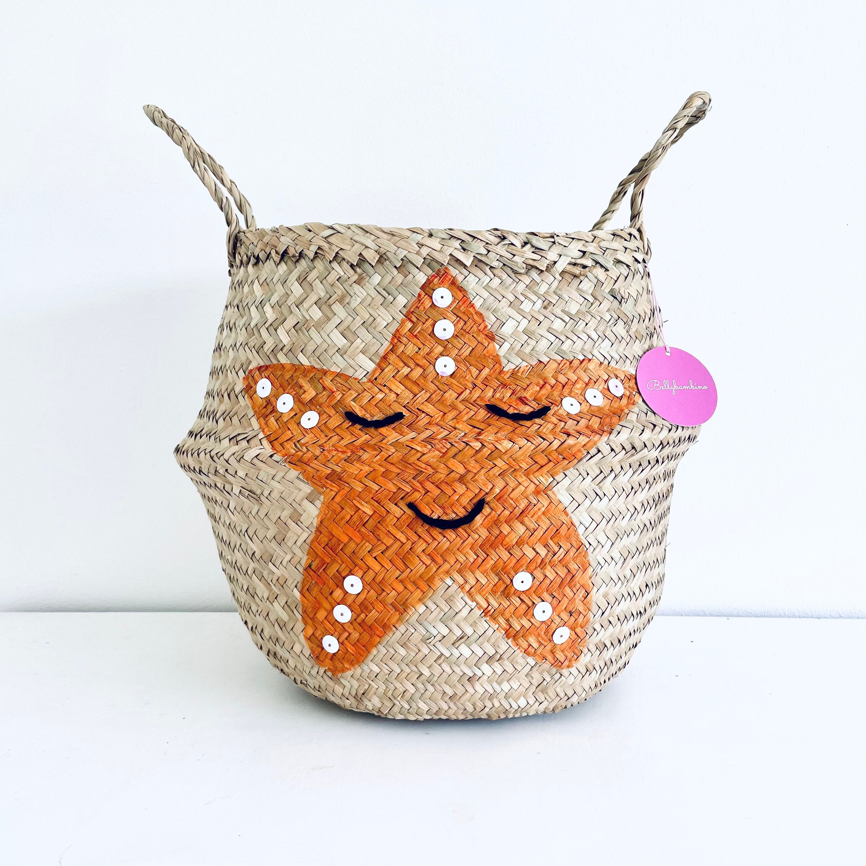 Orange Wicker Basket With Handles, Transparent Background 56590443 PNG