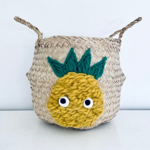 Pineapple belly basket storage plant pot
