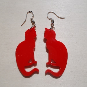Cats, sloth, seahorse, beagle, chickens, bird, gorilla, bee acrylic earrings