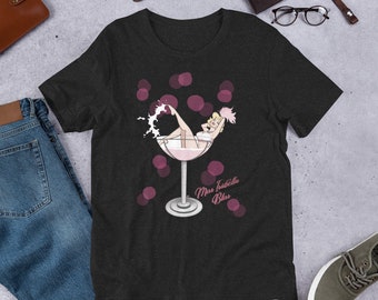 Unisex t-shirt - Isabella Bliss - Martini Glass - Girl In A Glass - Showgirl