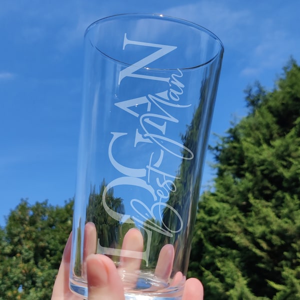 Engraved Pint Glass Etsy UK