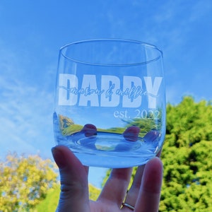 Personalised Engraved Dad, Daddy, Grandad, Papa Glass Men's Gift For Him