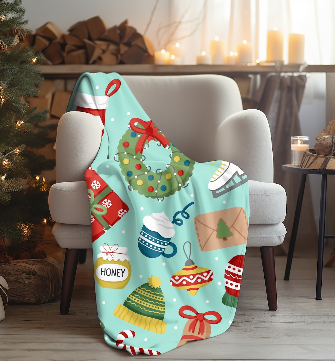 Christmas Blanketchristmas Fleece Blanketfleece Blanketholiday