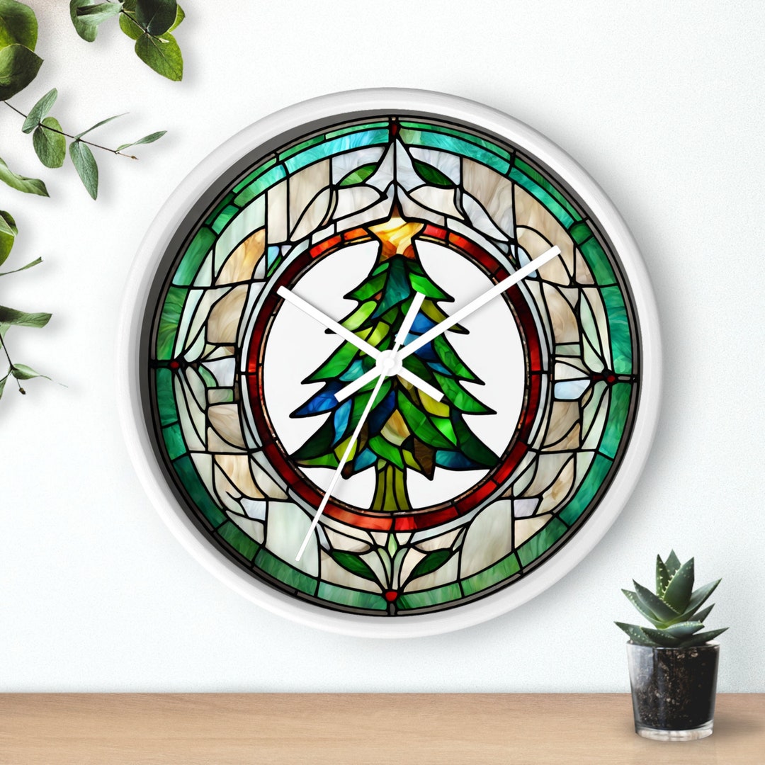 Christmas Clockchristmas Tree Clockchristmas 2023christmas Etsy
