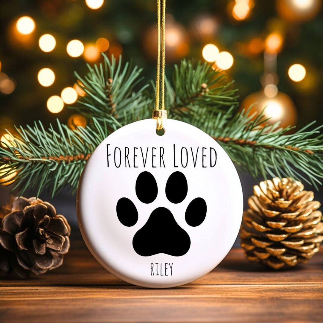 Dog Memorial Christmas Ornamentpet Memorial Christmas Etsy