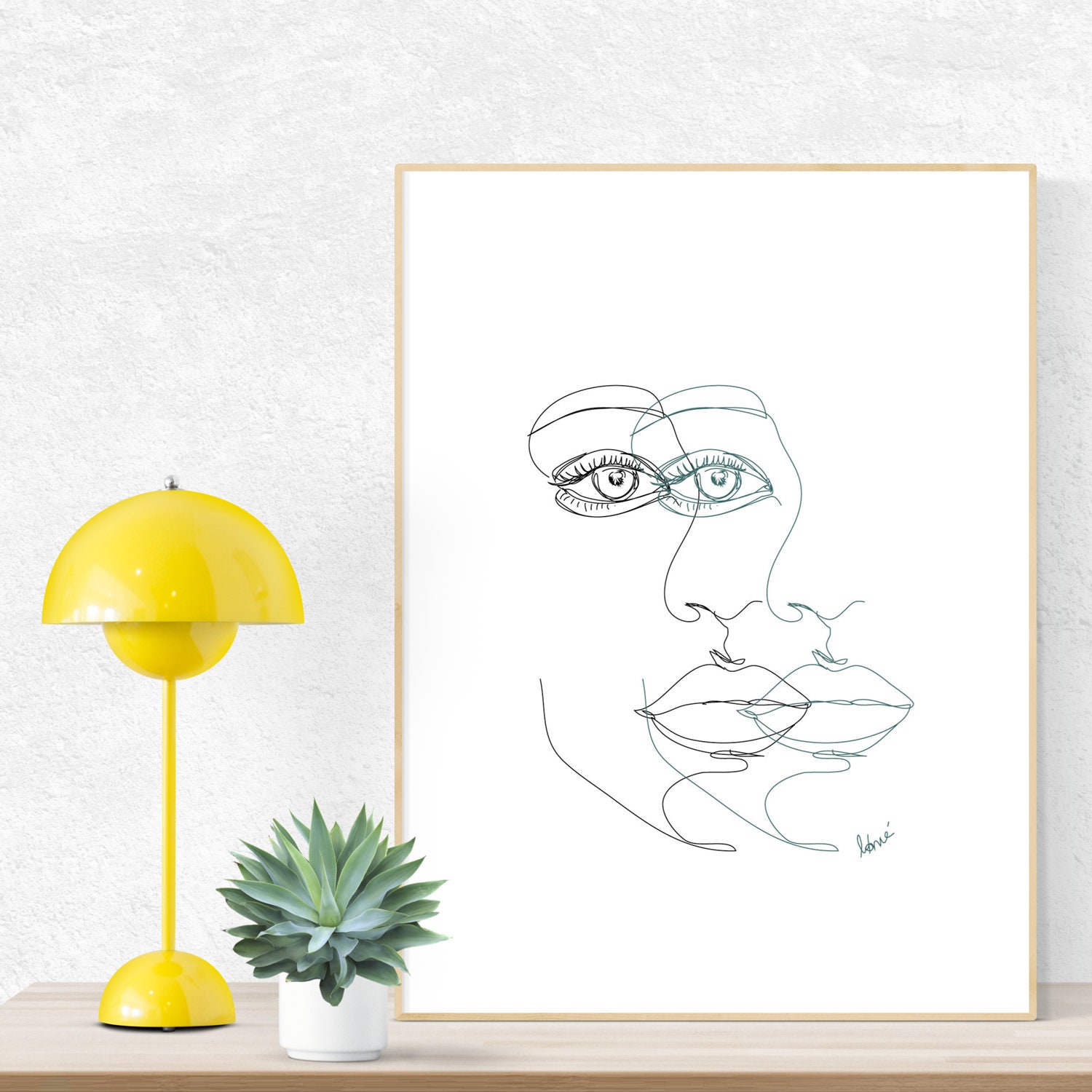 Dessin trait fin Visage double fichier num rique Etsy Dessin trait fin Visage double fichier num rique Etsy
