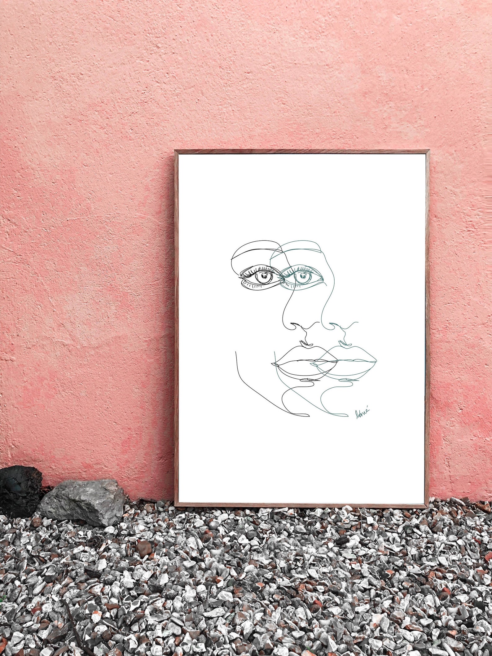 Dessin trait fin Visage double fichier num rique Etsy Dessin trait fin Visage double fichier num rique Etsy