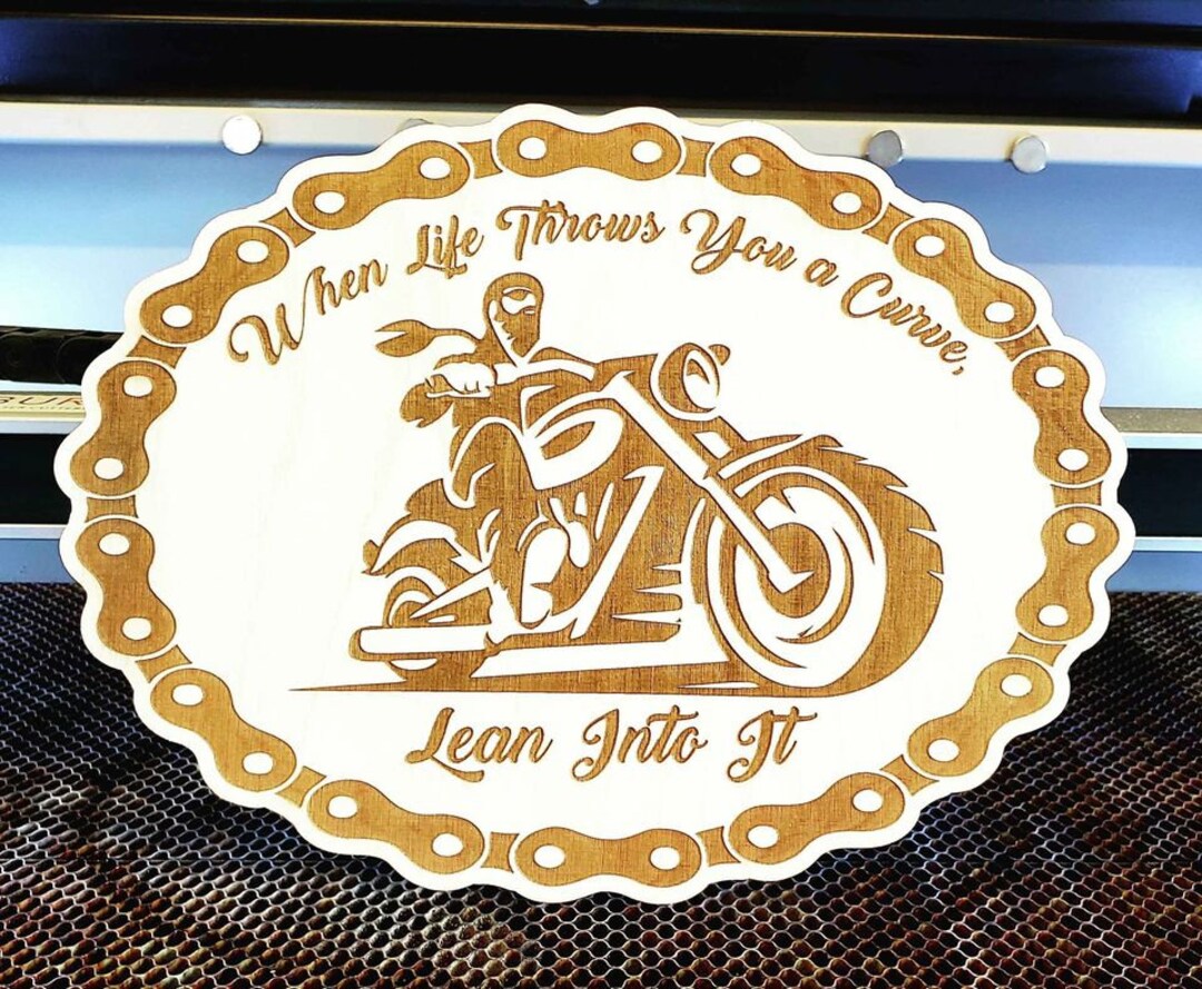 When Life Throws You a Curve Lean Into It. Digital Download. Etsy