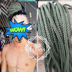4 Packs Brazilian Wool Hair Yarn, Wool Yarn for Hair Jumbo Braiding& Senegalese