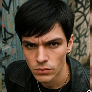 Classic Stylish Daily Short Straight Pixie / Emo / Punk / Gothic / Metal Black Mens Wig, Alternative Boy, Urban Street Wig Men, Rock Men Wig