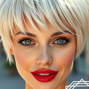 Süße kurze gerade Pixie-Frisur hellblond #613 Farbe Perücke mit Pony, Perücken, blonde kurze Perücke, Cosplay Perücke, Party Perücke, hellblonde Perücke