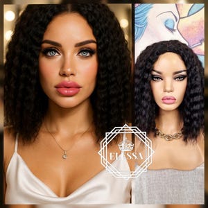 Amazing Medium Retro Wavy Hairstyle Natural Dark Brown #2 Color Daily Wig, Wigs, Natural Wig, Chemo Wig, Wig for Women,Wig for Everyday Wear