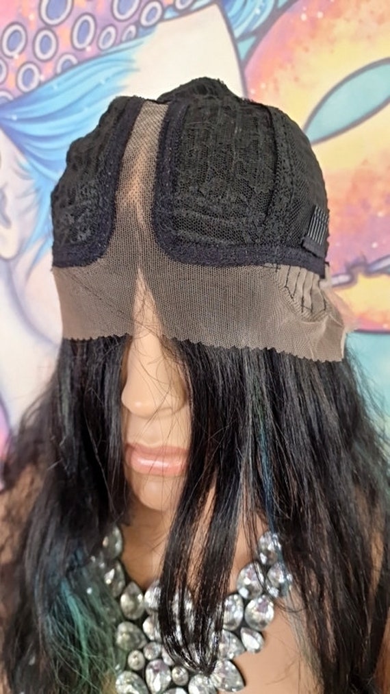 Peruca de renda frontal LUXO extra longa e ondulada, natural