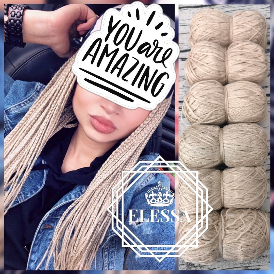 SET of Brazilian Yarn for Braids Highquality Acrylic Wool for Etsy