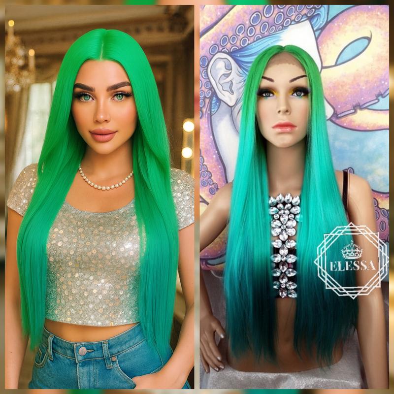 Teal Front Lace Wigs