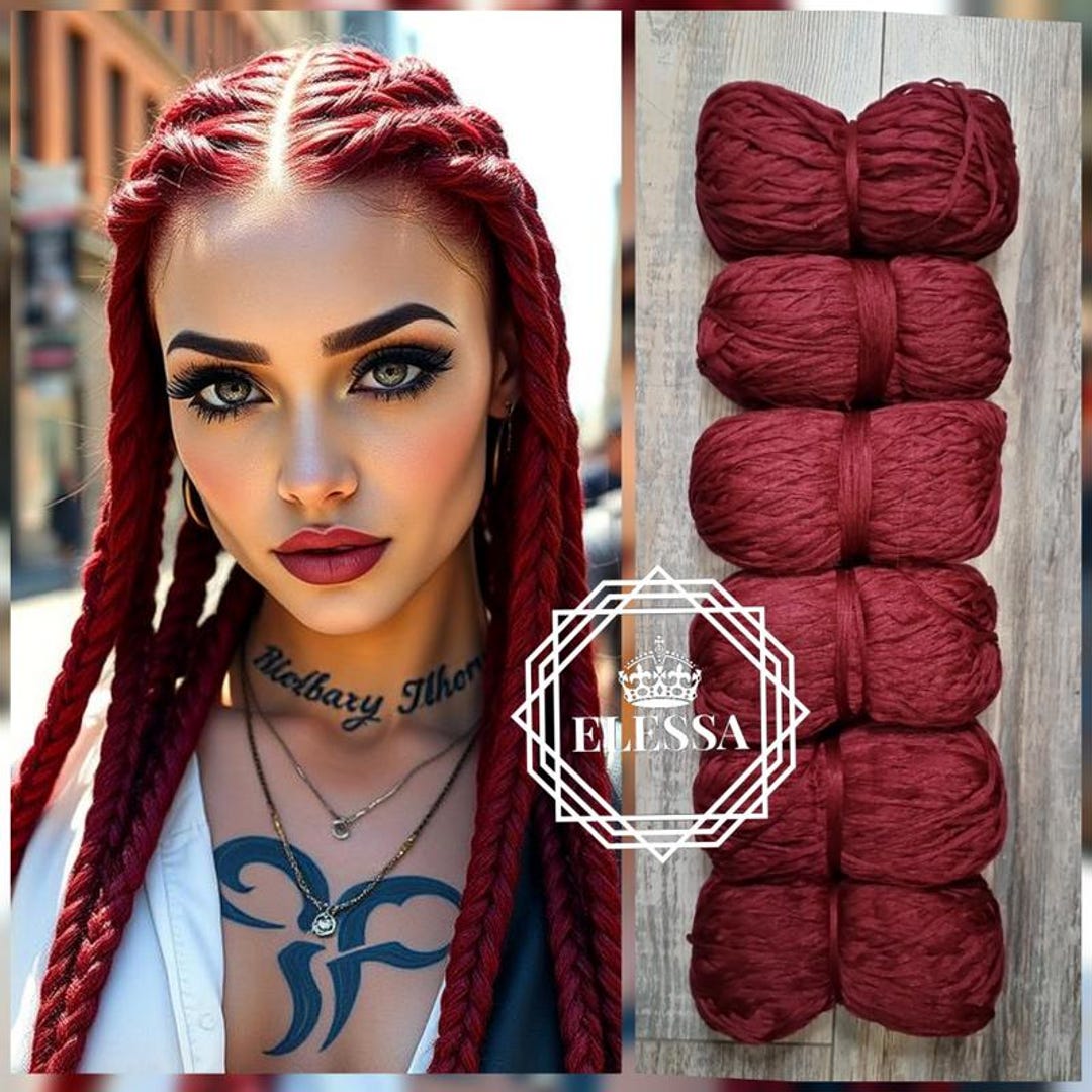 SET of Brazilian Yarn for Braids High-quality Acrylic Wool for Hair ...