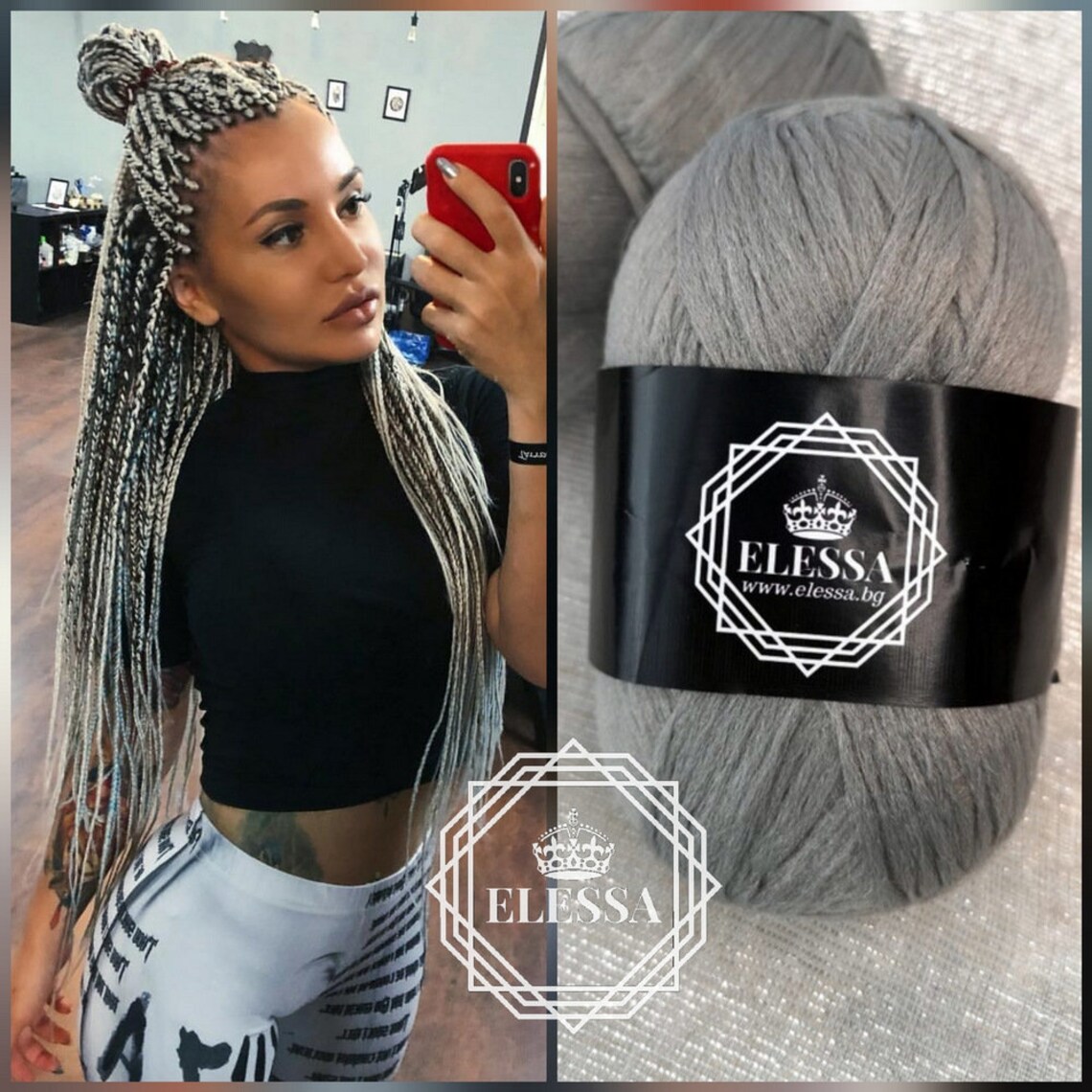 Brazilian Yarn for Braids Highquality Acrylic Wool for Hair Etsy