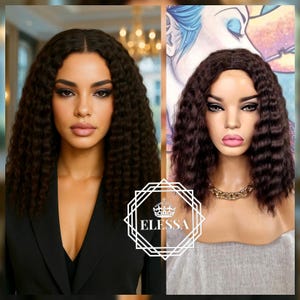 Amazing Medium Retro Wavy Hairstyle Natural Dark Brown #4 Color Daily Wig, Wigs, Natural Wig, Chemo Wig, Wig for Women,Wig for Everyday Wear