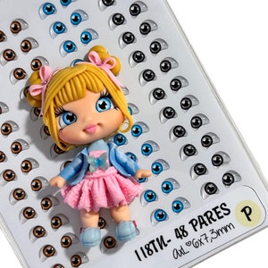 Resin Eyes 118TN  (New collection ), Adhesive eyes, dolls eyes, 3d stickers,
