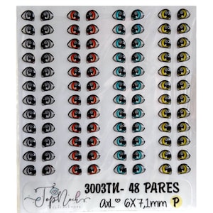 Resin Eyes 3003TN (New collection ), Adhesive eyes, dolls eyes, 3d stickers,