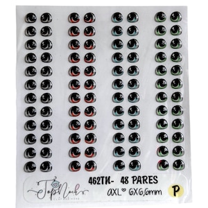 Resin Eyes 462 (New collection ), Adhesive eyes, dolls eyes, 3d stickers,