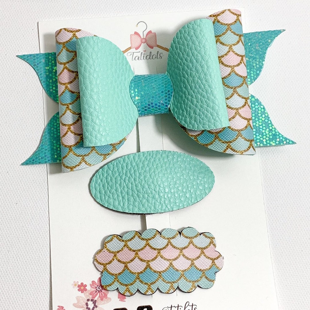 Mermaid Bow DIY Svg Snap Clip Svg Bow Svg Diy Bow Svg Bow Etsy