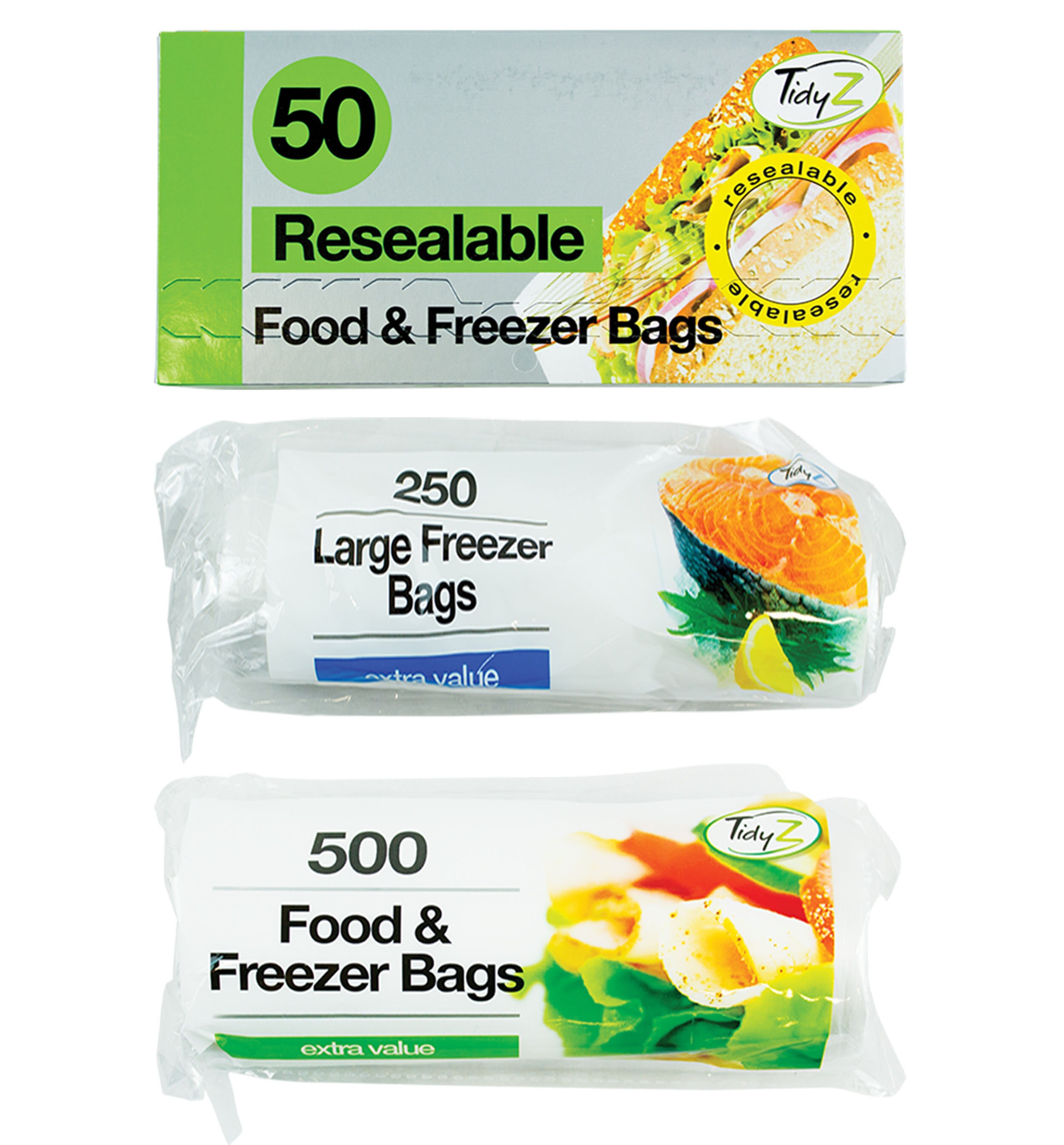 250500 Pack Food & Freezer Bags Roll 50 Pack Resealable Etsy