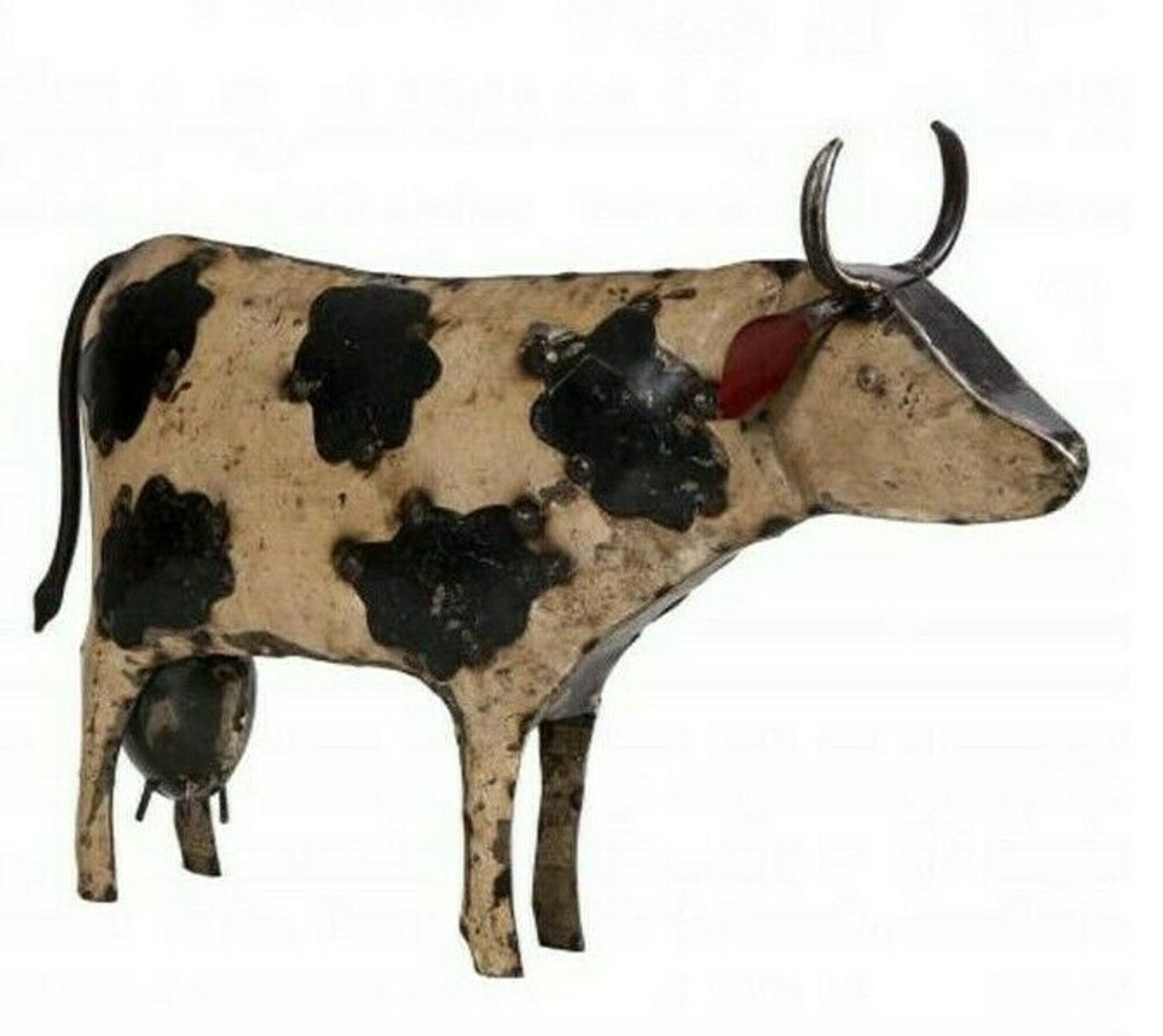 Up-cycled Metal Cow Animal Garden Sculpture Patio Ornaments | Etsy