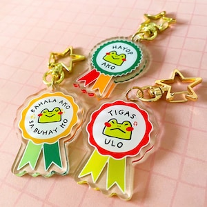 Filipino Awards Charms/Keychains - Tigas Ulo, Bahala Ako Sa Buhay Ko, Hayop Ako - Funny Filipino Gifts