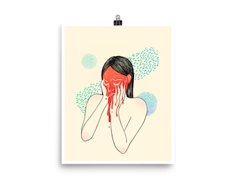 Houd het samen 2//illustratie Art Print, Giclée print