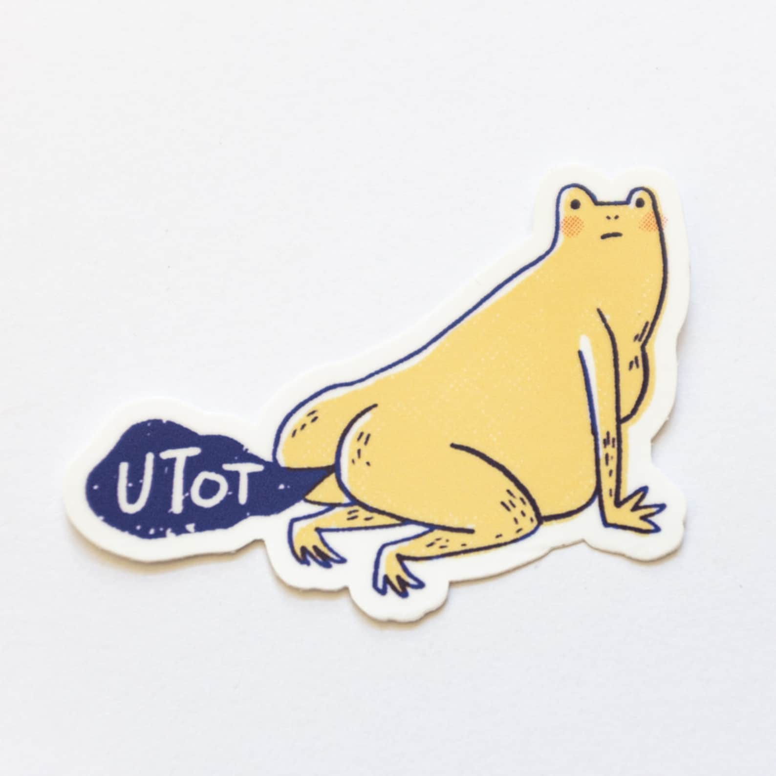 Frog Stickers // Filipino/tagalog Funny Frog Illustration Die - Etsy