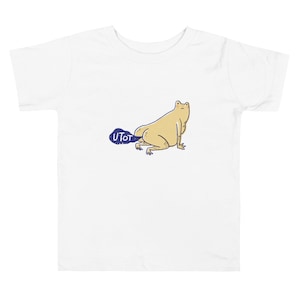Utot Toddler Short Sleeve Tee // Filipino/Tagalog Funny Frog Illustration