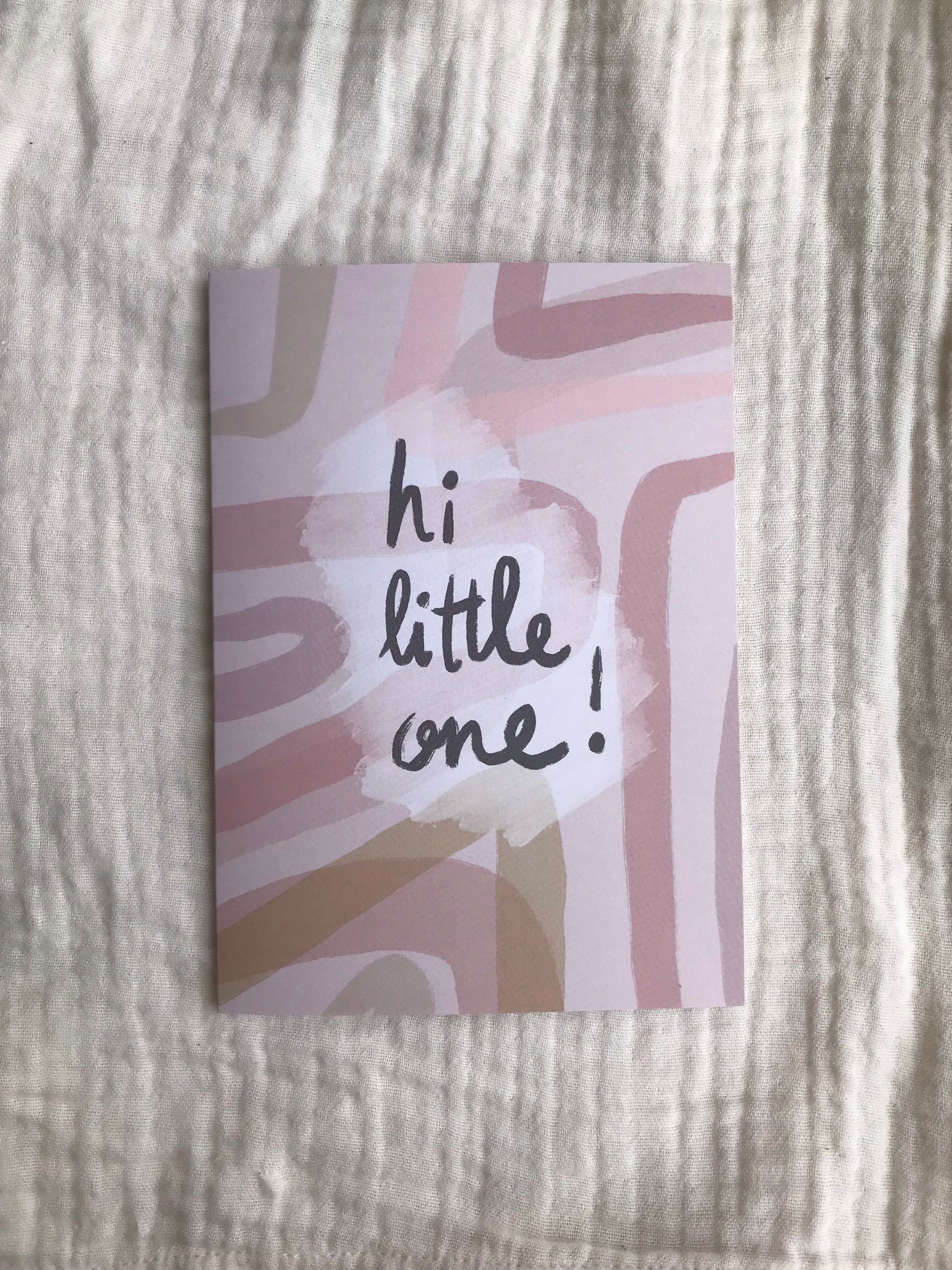 Hi Little One Gender Neutral Baby Greeting Card A6 Envelope Etsy