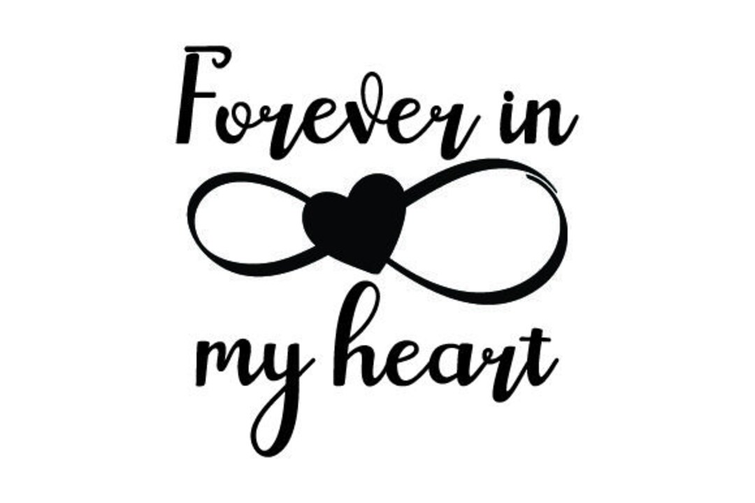Svg für immer in meinem Herzen DXF PNG Jpg geschnitten Etsy.de