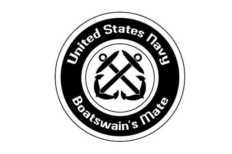 SVG United States Navy Boatswain's Mate DXF PNG Jpg Etsy