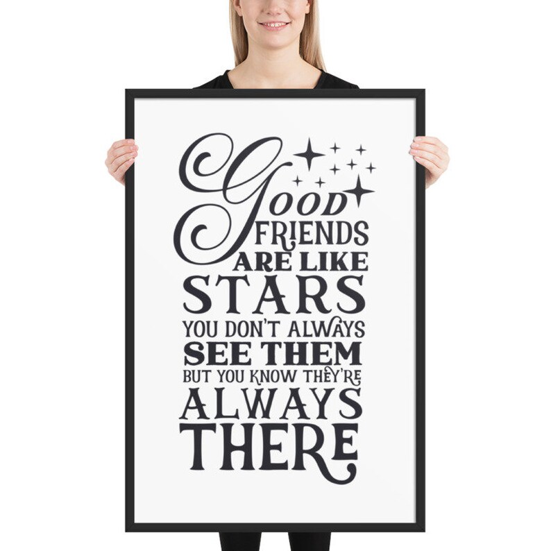 You Don/'t Always See Them but You Know They/'re Always There DXF PNG Good Friends Are Like Stars jpg circut Silhouette cut file SVG
