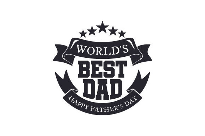 Svg World's Best Dad Happy Father's Day DXF PNG - Etsy