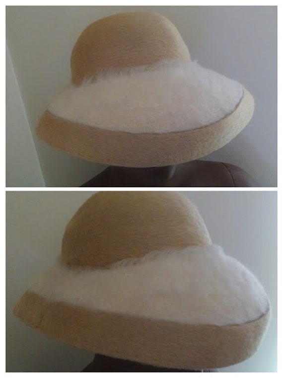 VINTAGE Mr. John two tone Angora - image 9