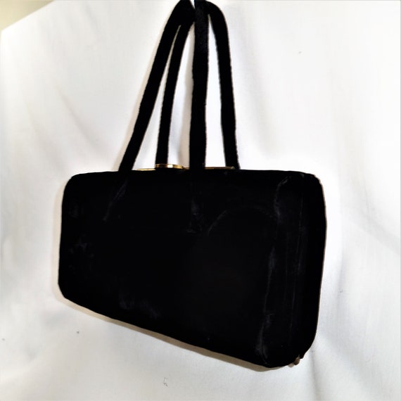 Vintage Edwards Bags Ltd.--In Black Velvet - image 4