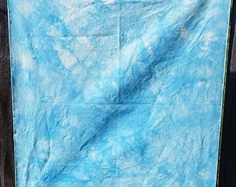 Fat Quarter FQ OOAK Inv 8014 Hand Dyed Fabric Greens
